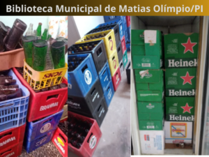 Entre Livros e Copos: Biblioteca de Matias Olímpio foi Transformada em Depósito de Bebidas e Ponto de Venda de Fichas.