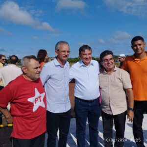 Um Encontro de Respeito e Admiração: Ministro Wellington Dias e o Vereador Pitoco Borges, Colegas de Trajetória na Caixa Econômica Federal